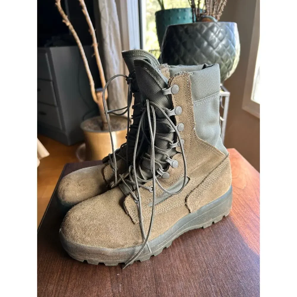 Belleville AFTW Air Force combat boots sage green suede men’s size 8